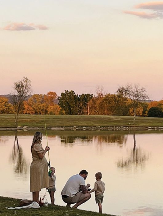 Fishing by the Spring